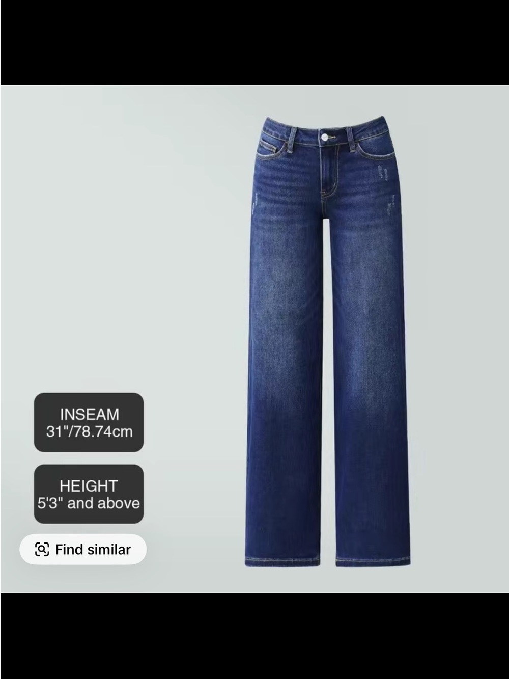 Viral on TIK TOK Magic ONESO Mid- Rise Baggy Jeans